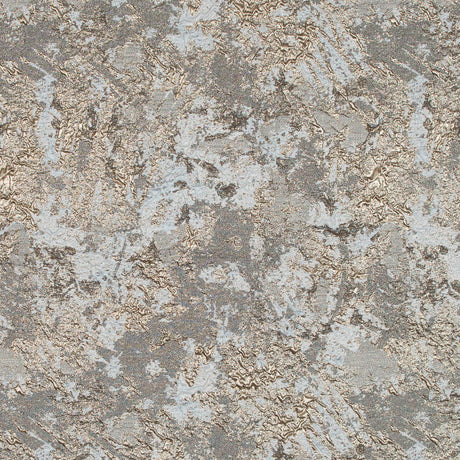 Gold and Pale Gray Luxury Abstract Metallic Brocade