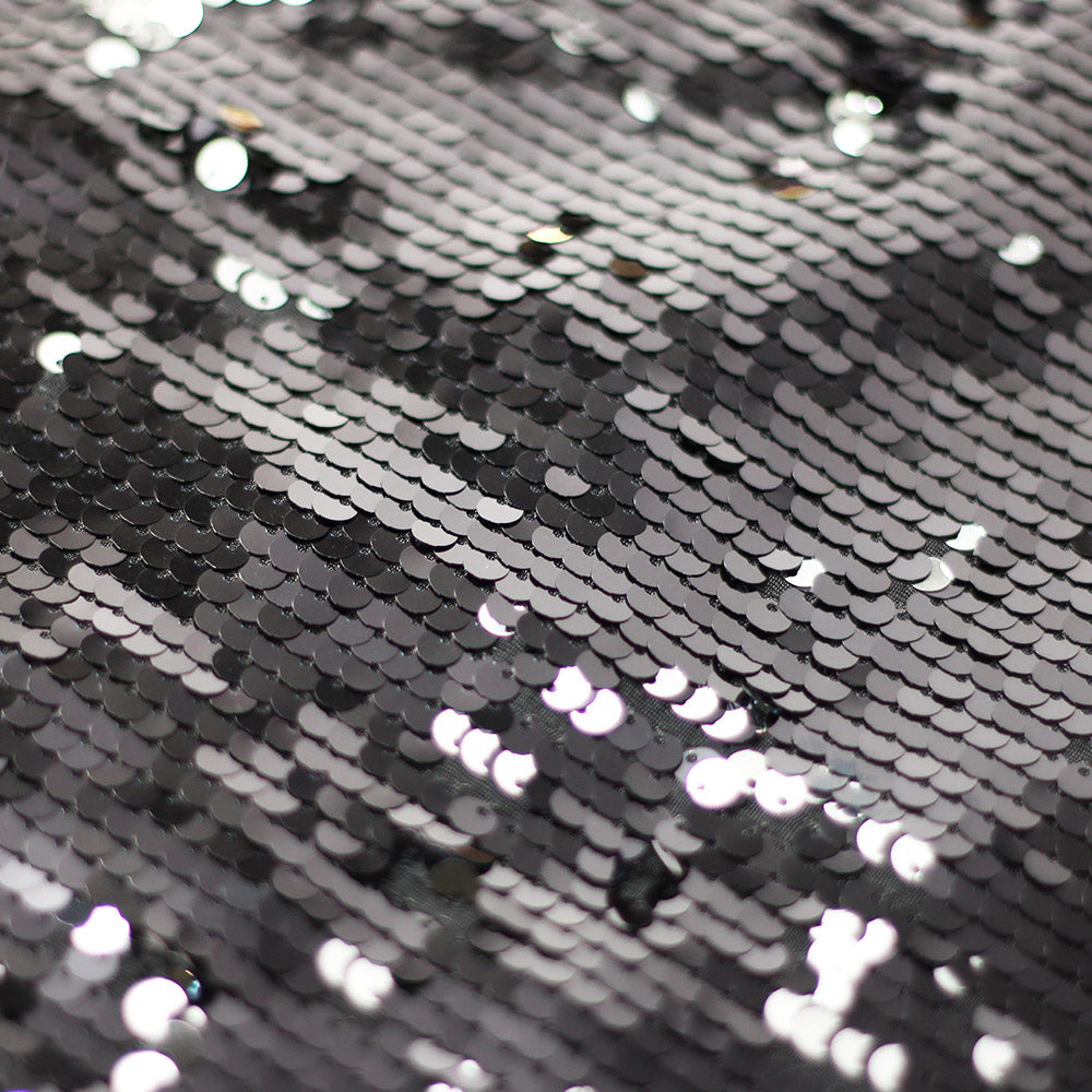 Bojangles Sequins Poly Spandex Fabric - Multiple Colors, Reversible Round Sequins, 50-52" Width (1 Yard)