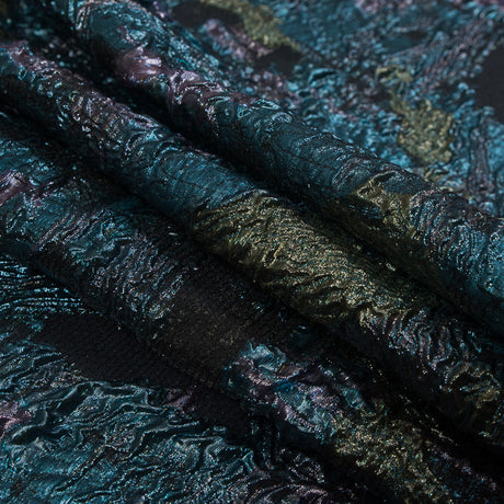 Oil Slick Luxury Floral Metallic Brocade