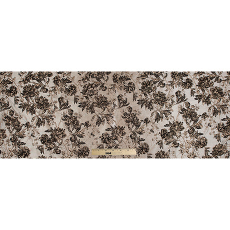 Gold and Black Luxury Floral Metallic Brocade