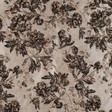 Gold and Black Luxury Floral Metallic Brocade