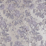 Pale Gold and Lavender Luxury Floral Metallic Brocade