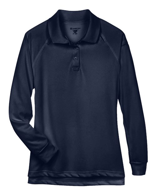Harriton Women's Advantage Long Sleeve Tactical Polo