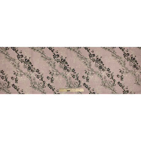 Pink, Black and Gold Luxury Floral Metallic Brocade
