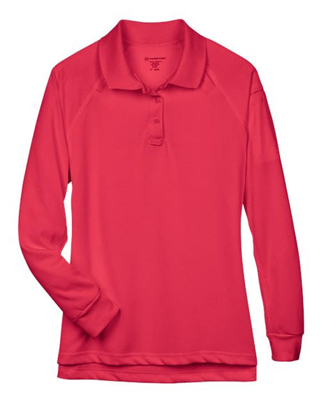 Harriton Women's Advantage Long Sleeve Tactical Polo