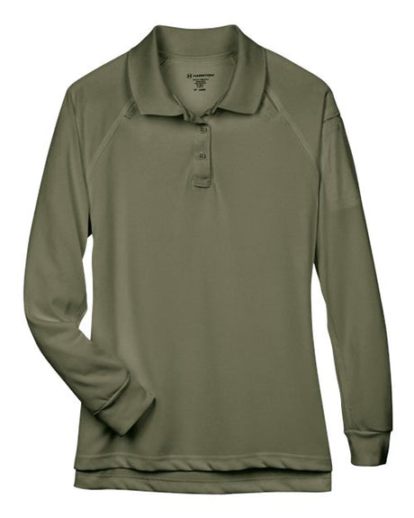 Harriton Women's Advantage Long Sleeve Tactical Polo