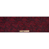 Red and Aubergine Luxury Abstract Metallic Brocade