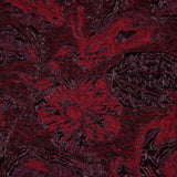 Red and Aubergine Luxury Abstract Metallic Brocade