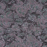 Green and Orchid Luxury Abstract Metallic Brocade