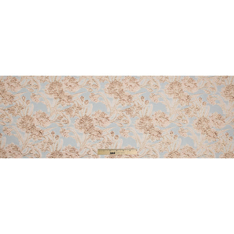 Peach and Gold Luxury Floral Metallic Brocade