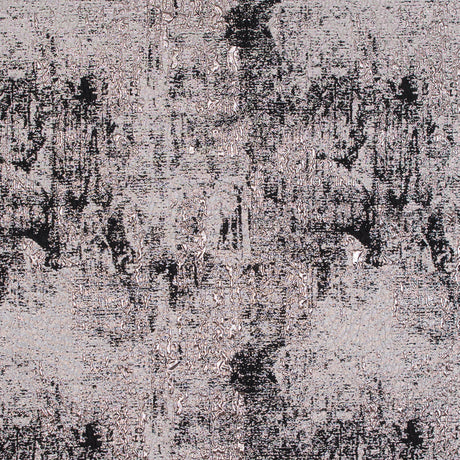Black and Rose Gold Luxury Abstract Metallic Brocade