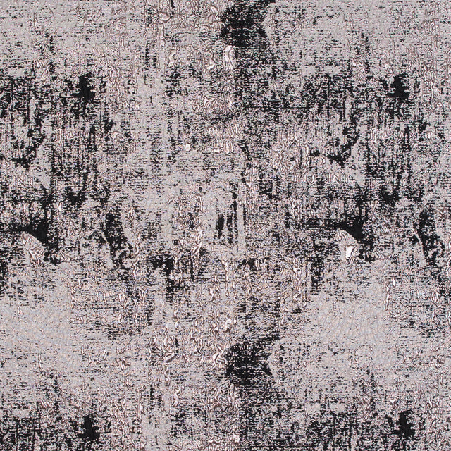 Black and Rose Gold Luxury Abstract Metallic Brocade