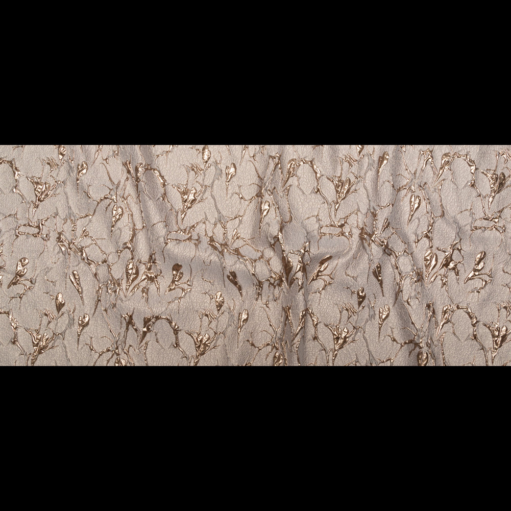 Beige and Gold Luxury Abstract Metallic Brocade