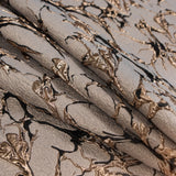 Black and Gold Luxury Abstract Metallic Brocade