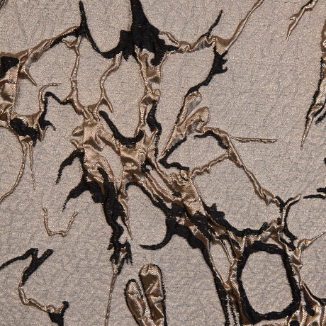 Black and Gold Luxury Abstract Metallic Brocade
