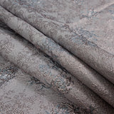 Rose Gold and Sky Blue Luxury Floral Metallic Brocade