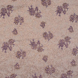 Pansy Purple and Gold Luxury Floral Metallic Brocade