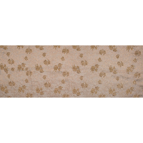 Gamboge and Gold Luxury Floral Metallic Brocade