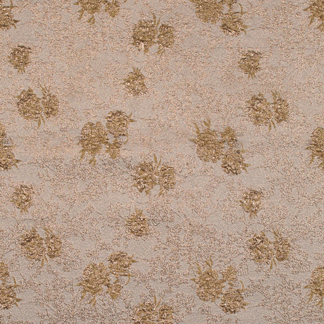 Gamboge and Gold Luxury Floral Metallic Brocade