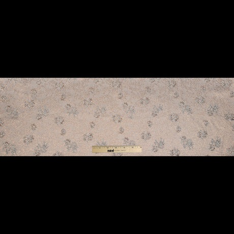 Pale Blue and Gold Luxury Floral Metallic Brocade