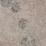 Pale Blue and Gold Luxury Floral Metallic Brocade