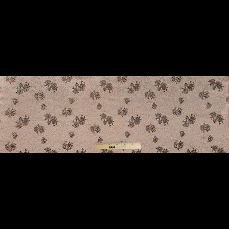 Black and Gold Luxury Floral Metallic Brocade