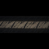 Black and Metallic Gold Luxury Tiger Striped Burnout Brocade