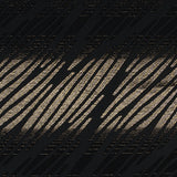 Black and Metallic Gold Luxury Tiger Striped Burnout Brocade