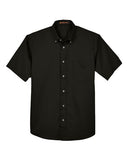 Harriton Men's Easy Blend Twill Dress Shirt with Stain-Release