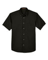 Harriton Men's Easy Blend Twill Dress Shirt with Stain-Release