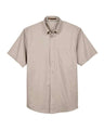 Harriton Men's Easy Blend Twill Dress Shirt with Stain-Release