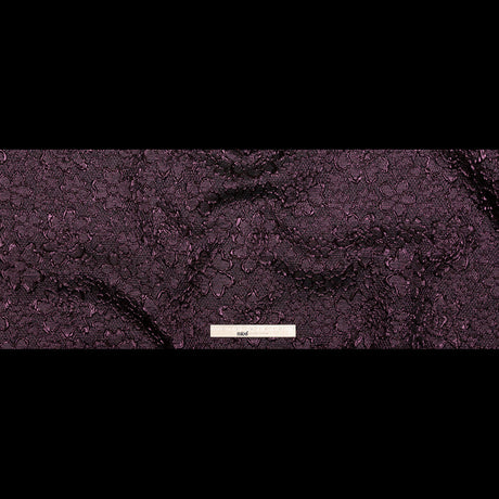 Floral Metallic Brocade - Purple and Black