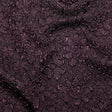 Floral Metallic Brocade - Purple and Black