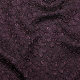 Floral Metallic Brocade - Purple and Black