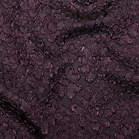 Floral Metallic Brocade - Purple and Black