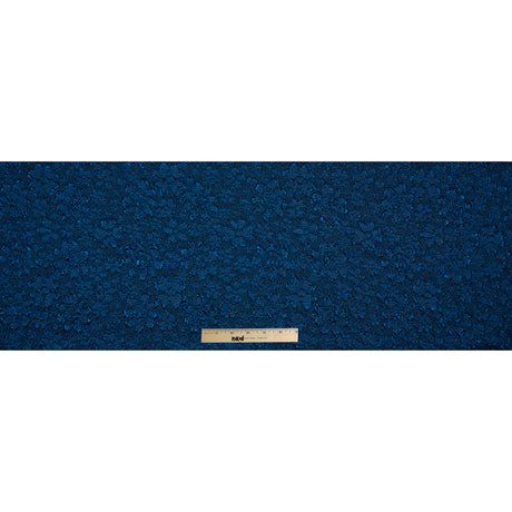 Royal Blue Luxury Floral Metallic Brocade