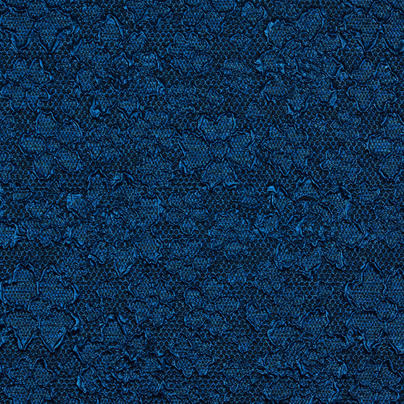 Royal Blue Luxury Floral Metallic Brocade