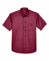 Harriton Men's Easy Blend Twill Dress Shirt with Stain-Release