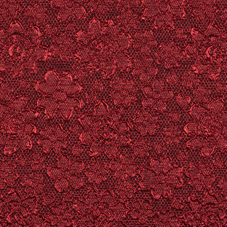 Red Luxury Floral Metallic Brocade