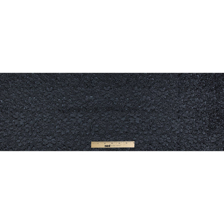 Midnight Blue Luxury Floral Metallic Brocade