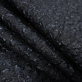 Midnight Blue Luxury Floral Metallic Brocade