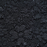 Midnight Blue Luxury Floral Metallic Brocade