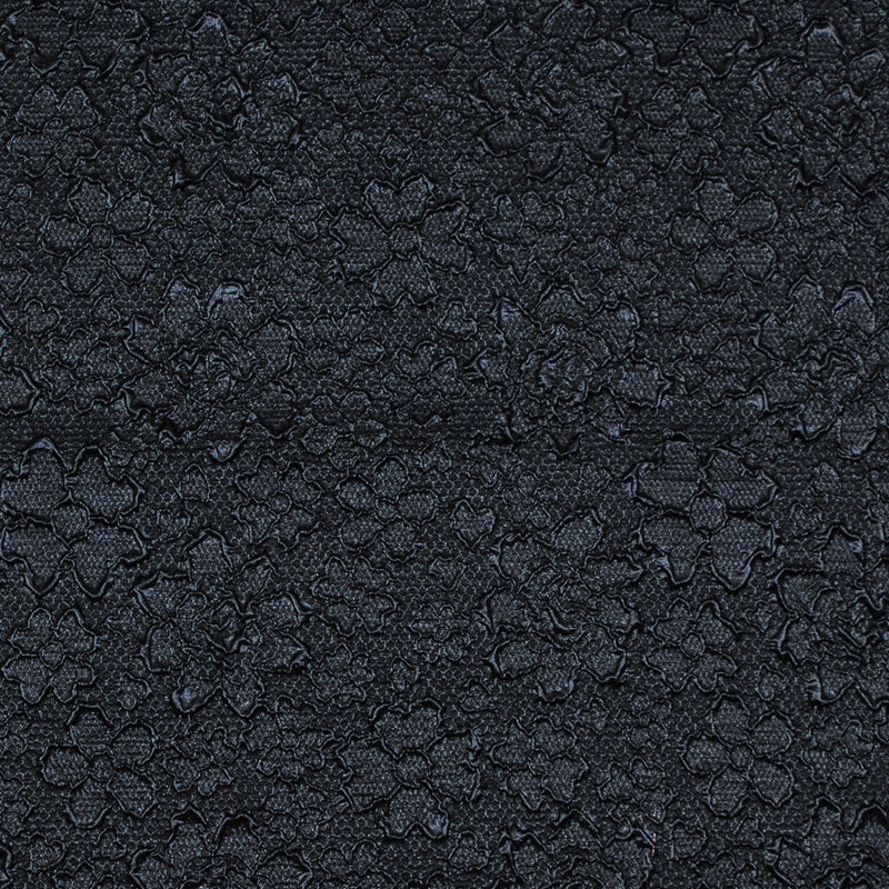 Midnight Blue Luxury Floral Metallic Brocade