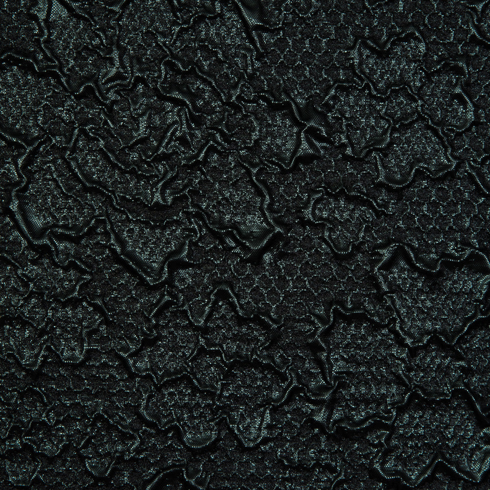 Forest Green Luxury Floral Metallic Brocade