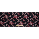 Red and Metallic Silver Luxury Abstract Burnout Brocade