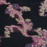 Pink, Purple and Metallic Gold Luxury Abstract Burnout Brocade