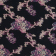 Pink, Purple and Metallic Gold Luxury Abstract Burnout Brocade