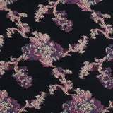Pink, Purple and Metallic Gold Luxury Abstract Burnout Brocade