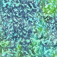 Cotton Batik Fabric Essence Grunge Texture Multi Blue Green Marbles 44/45 Inch