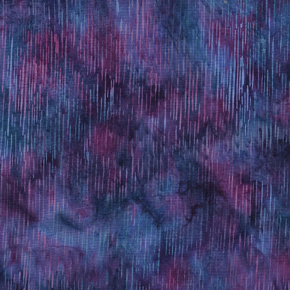 Cotton Batik Fabric Essence Streamers Multi Purple Magenta 44/45"
